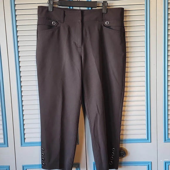 Dress Barn Dark Brown Trousers - Picture 2 of 12